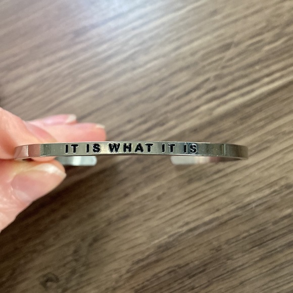 Mantraband in silver: it is what it is - Picture 2 of 3